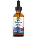 KAL 0.3 Mg Melatonin Cherry Elderberry טיפותins, 2 Fluid Ounce