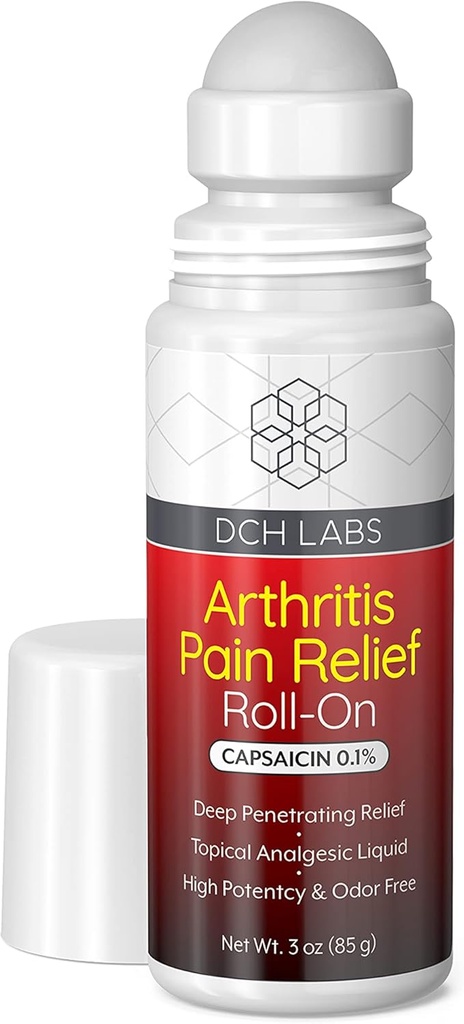 חימום Arthritis כאב הקלה רול-און, עמוק Penetrating Capsaicin חוסם השרירים והכאב המשותף שלך Messengers, עבור ידיים, Wrist, רגליים, ברכיים & Back, 3 אוונספסים