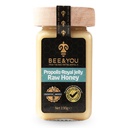 Bee and You Royal Jelly Raw Honey, Propolis לחלץ, 100% מזון טבעי, Ultra Pure, Immune תמיכה תוספת, Antioxidants, Keto, Paleo, Gluten-Free, 6.7 oz