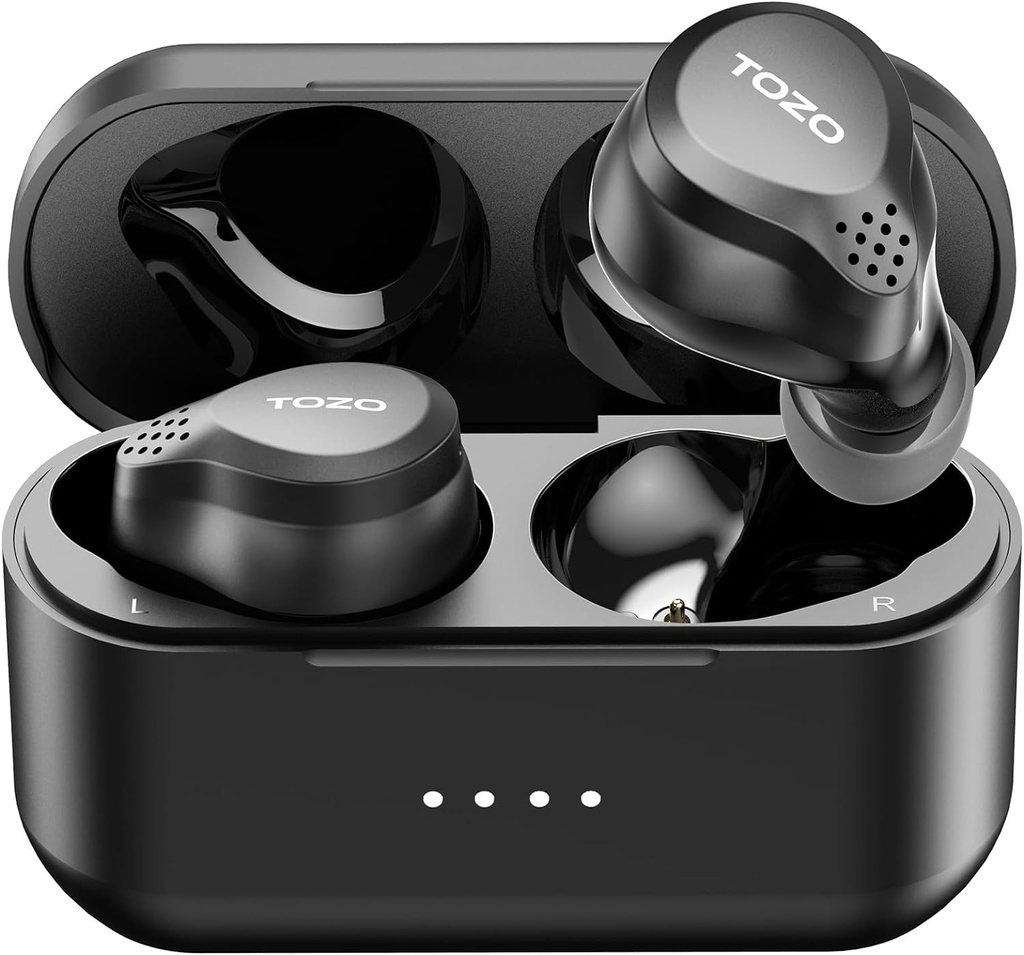 ToZO New NC7 All-Function Active Noise מבטל את אוזניות אלחוטיות, Bluetooth 5.3 אוזניות עם Ultra Long 72H Playtime, In-Ear Detection, App Customization, Immersive Sound Deep Bass Headset