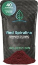 Holistic Bin Astaxanthin אבקה | Powerful Natural Antioxidant Supplement for Smoothies and כמוסות | Whole Haematococcus Pluvialis Algae תוסף (20 גרמות)