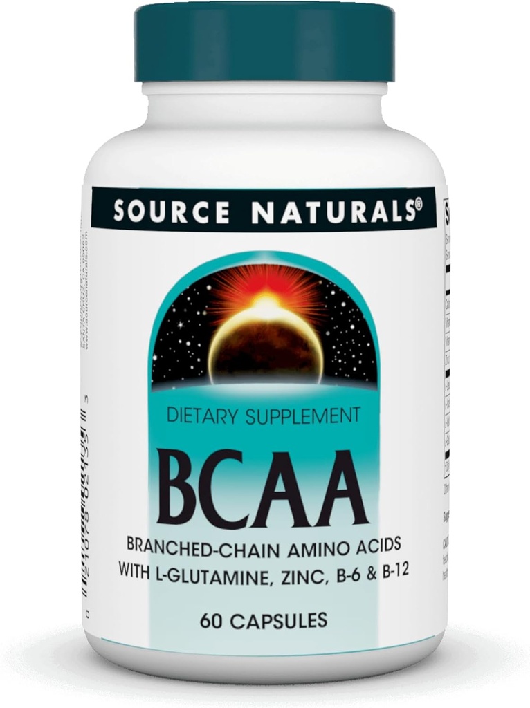 מקור טבעי BCAA הזרוע Amino Acids, מספק תמיכה מערכות Muscular של הגוף * - 60 קפסולות