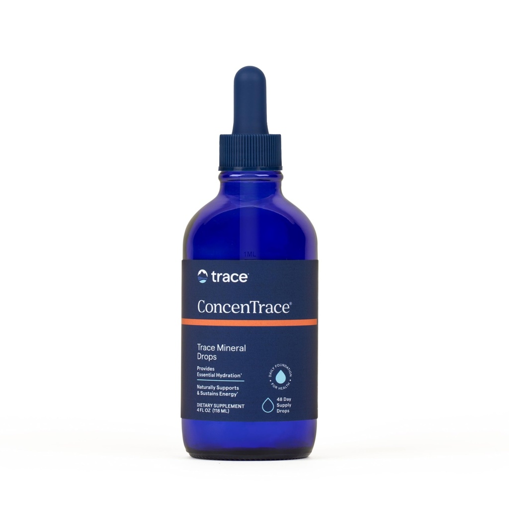 Trace מינרלים ConcenTrace Trace מינרלים טיפות | תמיכה באנרגיה, Digest, Bone Health & Hydration, 70+ Ionic Trace מינרלים w/Magnesium, Chloride & Potassium | Keto, Vegan & Non-GMO | 48 משרתים