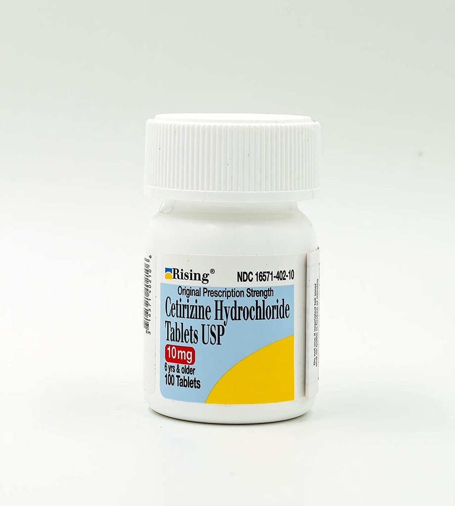 Cetirizine 10 מ"ג Antihistamine טבליות Generic עבור Zyrtec 24 Hour Allergy Tablet 100 טבליות עבור בקבוק Pack של 2 Total 200 טבליות