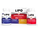 Lipo Flavonoid Day & Night Combo Kit, Tinnitus Relief for Ringing אוזניים, Lipo Flavonoid Plus & Lipo Flavonoid Night with Melatonin & ויטמין C, 90 Caplets