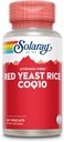 SOLAרי Red Yeast Rice Plus CoQ-10 & No-Flush Niacin ויטמין B-3, תמיכה בריאה לב ו Cardiovascular, Non-Irradiated & Citrinin חינם, 60 יום כסף בחזרה להבטיח, 60 משרתות, 60 VegCaps, 60 VegCaps