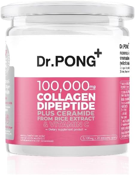 Generic Dr.Pong 100,000 מ"ג Collagen Dipeptide Plus Ceramide ממיצוי אורז ווויטמין C 102g