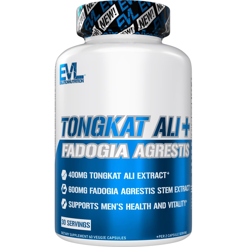טונגקאט עלי + Fadogia Agrestis - תמיכת בריאות גברים + Vitality - 400 מ"ג טונגקאט עלי + 600 מ"ג Fadogia Agrestis Stem Extractis - תוספי עבודה - קפסולות צמחוניות - 30 משרתות - 30 משרתות