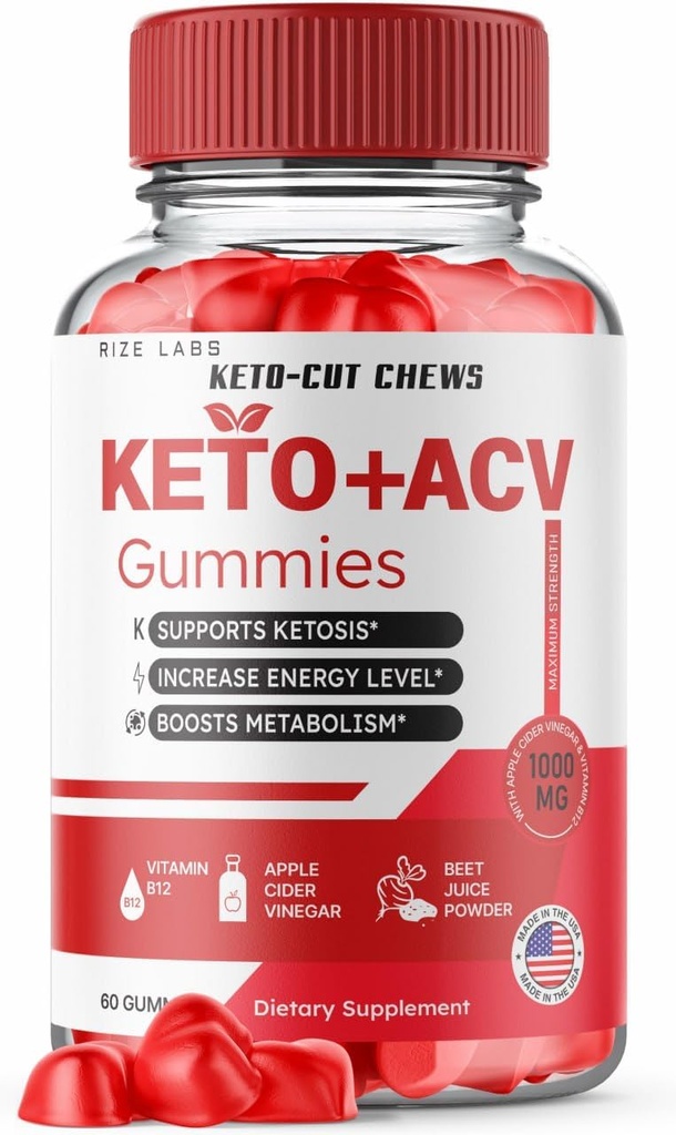 Keto-Cut Chews ACV Gummies - Keto-Cut Chews Premium Keto ACV עבור אובדן משקל מתקדם, Keto + ACV מסטיקמי, Keto לחתוך צ'יפס כוח מקסימלי, תוסף KetoCut צ'רדס ביקורות (60 מסטיק)