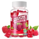 Creatine Monohydrate Gummies מורכב 6400 מ"ג עבור גברים ונשים - מתקדם פורמולה W / L-Taurine + ויטמין B12, סוכר חינם צ'ואו זמין תוסף, 90 חניכיים פטל