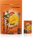 אבקהVitamin אלקטרוליט אבקת פלוס, Keto, מנגו Passionפרי, סוכר חינם, 1000 מ"ג פוטסיום, 120 מ"ג מגנזיום, non-GMO, Zero Calories, 30 hydrotion Packets