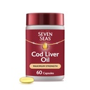 7 ים cod Liver שמן תוספת גבוהה כוח 60 קפסולות
