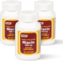רוגבי Timed-Release Niacin 1000mg Dietary תוסף למבוגרים עבור אנרגיה, Circulation ו- Metabolism תמיכה, 100 Captabs (Pack of 3)