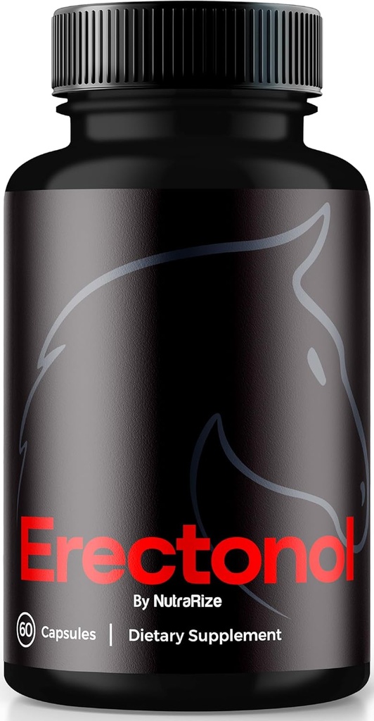 Erectonol קפסולות לגברים, Erectonol זכר דיאטה, יומית פורמולה עבור בריאות גברים ו Peak Performance, גלולות פורמולה מתקדמות עבור סגנון חיים פעיל, Pastillas ביקורות (60 קפסולות)