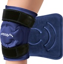 APEXUP Ice Pack for Knee Pain Relief, ראפ גדול לאחר ניתוח, גמיש גל קר Pack עבור פציעות, כאב הקלה עבור Back, Shoulder, Elbow, Ankle ו Leg (Navy Blue, L, 1PK)