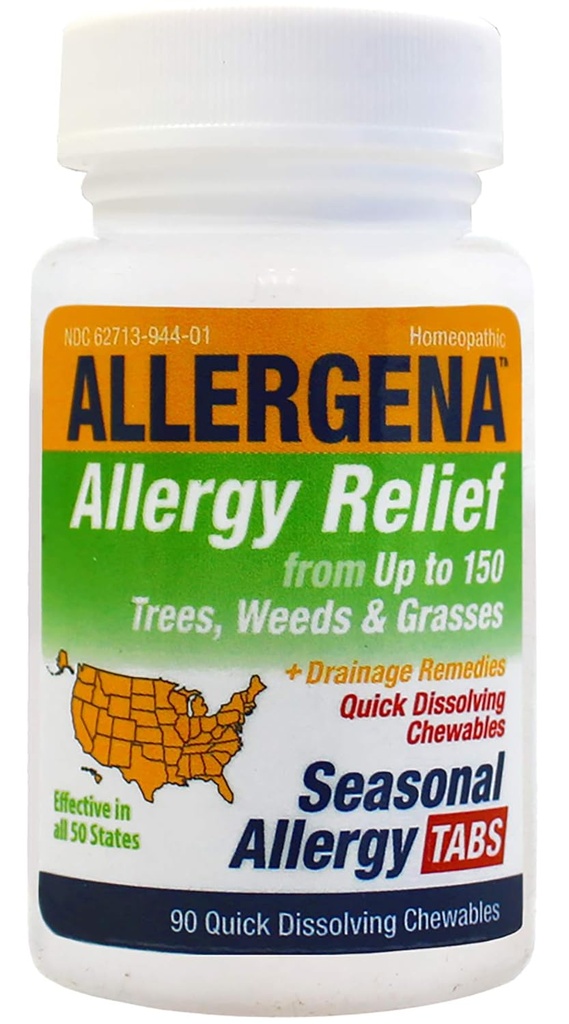 Allergena Seasonal Allergy Tabs (90 טבליות)