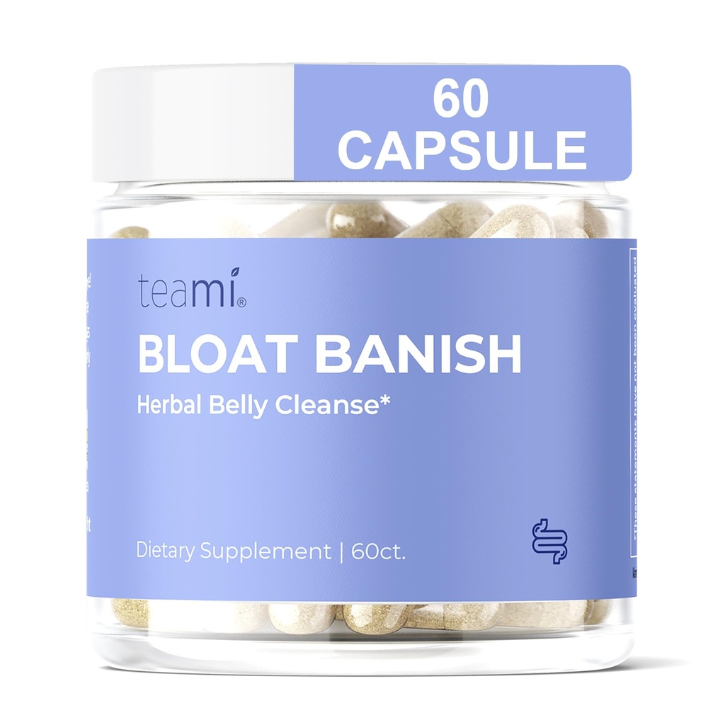 Teami Bloat Banish Fast Gas and Bloating Relief for Women - Debloat Pills to Support Digest, Ensuring Normality & Constipation Relief - Natural Herbal Belly ניקויse with Enzymes