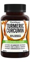 כורכום Turmeric Curcumin עם BioPerine Black Pepper & 95% Curcuminoids, 1965mg, מקסימום Absorption לתמיכה משותפת, non-GMO Turmeric כמוסות, המיוצר בארה"ב - 90 Veg Caps