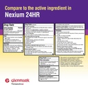Glenmark Therapeutics Esomeprazole Magnesium USP 20 מ"ג, נדחה קפסולות שחרור, מתייחס Frequent Heartburn, 42 קפסולות