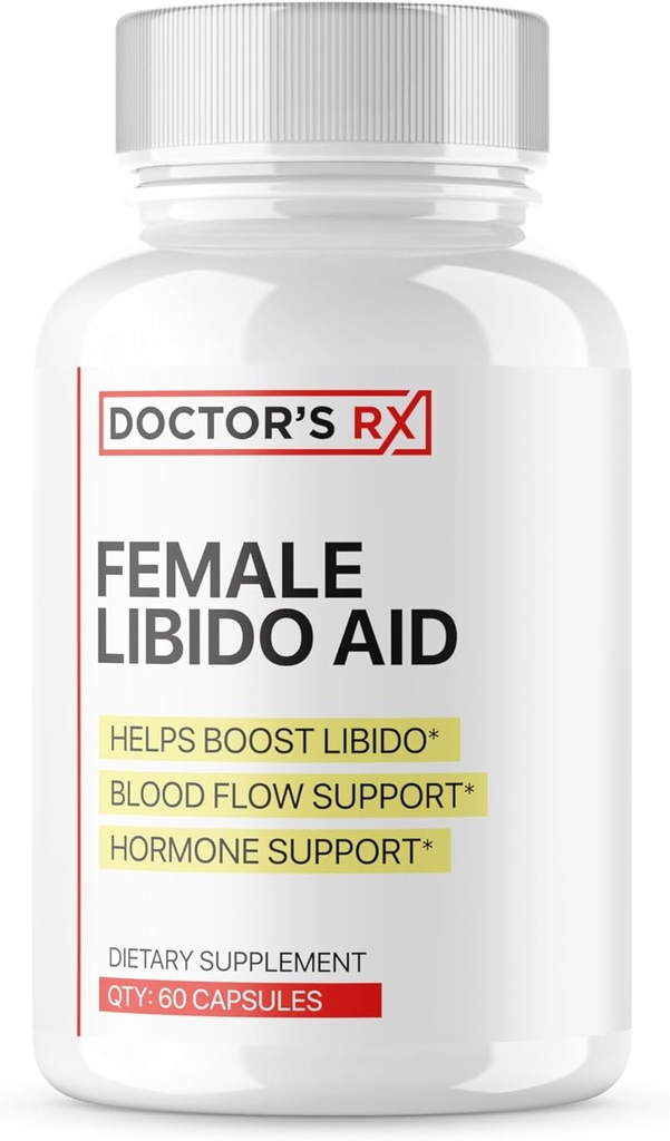 הדוקטור של RX | # 1 מומלץ Libido Booster לנשים | Boost Passion, Balance הורמונליs, Highen Sרגישות | Fast Acting + 14 Ultra Ingredients | 3rd Party Tested for Women - 60 Pills