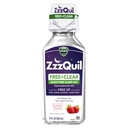ZzzQuil, Nighttime Sleep Aid נוזלי, ללא אלכוהול & A מלאכותי Dyes, 50 מ"ג Diphenhydramine HCl, No.1 Sleep Aid Brand, Fall Asleep Fast, non-Habit Forming, Soothing Berry Flavor, 12 FL OZ
