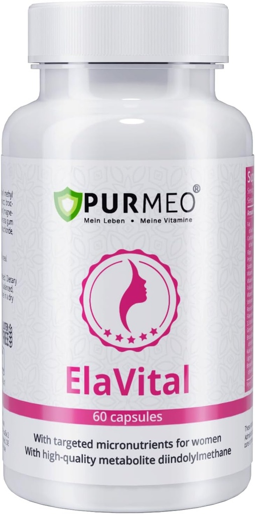 גרמנית DIM Complex for Women - נתמך על ידי מארין Apotheke (Est. 1903) - Hormonal Balance & חזה תמיכה בריאות עם Sulforaphane, Flaxseed & Multivitamins - טבעוני, 60 קפסולות