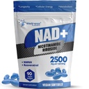 טוב לב LABSRX Liposomal NAD+ תוספת - צד שלישי נבדק NAD Softgels Nicotinamide Riboside Resveratrol - 2,500mg Liposomal NAD עבור נשים - תמיכה לטווח ארוך - מיוצר בארה"ב