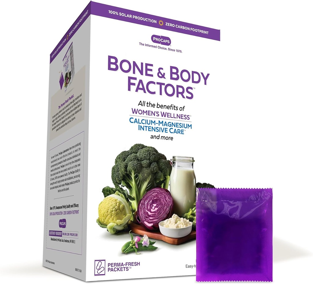 ANDREW LESSMAN PER ו- Body Factors 120 Packets - היתרונות המשולבים של Calcium-Magnesium Intensive Care, Women's Wellness ועוד, תומך בבריאות העצם, צרכים מיוחדים של נשים, כל השלבים של החיים