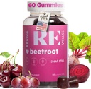 Bt Root Gummies עם Grape Seed לחלץ אנרגיה תוספי I סוכר חינם Nitric Oxide תוספי עבור גברים ונשים I כולל בריאות ולחץ דם תמיכה I 60 חניכיים - דובדבן