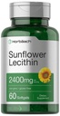 Horbäach Sunflower Lecithin Softgel קפסולות | 2400 מ"ג | 60 גלולות | באופן טבעי Occurring Phospholipids | Non-GMO, Gluten Free Supplement