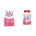 AZO כפול הגנה | תמיכה וטרינרית + Vaginal * | Prebiotic Plus Clinically Probiotic נשים Probiotic | Starts Work Within 24 שעות | Non-GMO | 30 Count & Cranberry Urinary Tract Health
