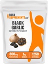 BulkSupplements.com Black Garlic Extraction - Age Garlic Extract, Herbal Supplement - Vegan & Gluten Free, 800 מ"ג עבור שירות, 1kg (Pack of 1)