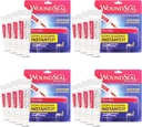 אבקת WoundSeal 4 כל אחד (Pack of 4) - Wound Care First Aid for Cuts, Scraps and Abrasions - Stops Bleeding in Seconds Without Stitches or Bandages