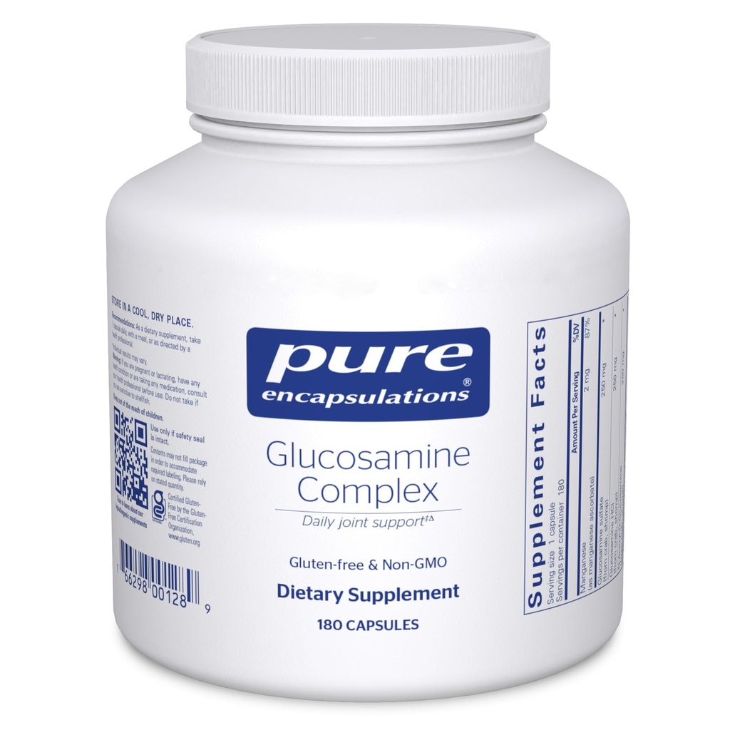 Pure Encapsulationsulations Glucosamine מורכב | תמיכה בתוספת דיאטה עם Manganese | 180 קפסולות