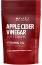 Apple Cider Vinegar Chews עם ויטמין B12 ו- Folate - תוסף ACV נוח לאנרגיה ולבריאות העיכול - 30 Count - Individually Wrapped - מעורב ברי פלפור, טבעוני - חודש אספקה