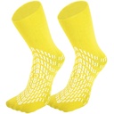 HCS Non-Slip Hospital Shoes with Grips for Women & Men (6 Pairs) - 360 All-Around Tread Non-Slip Sock, Elderly/Seniors - בית החולים Grip Shoes, Women, Men - Fall Risk Hospital Slippers (Yellow, קבוע)