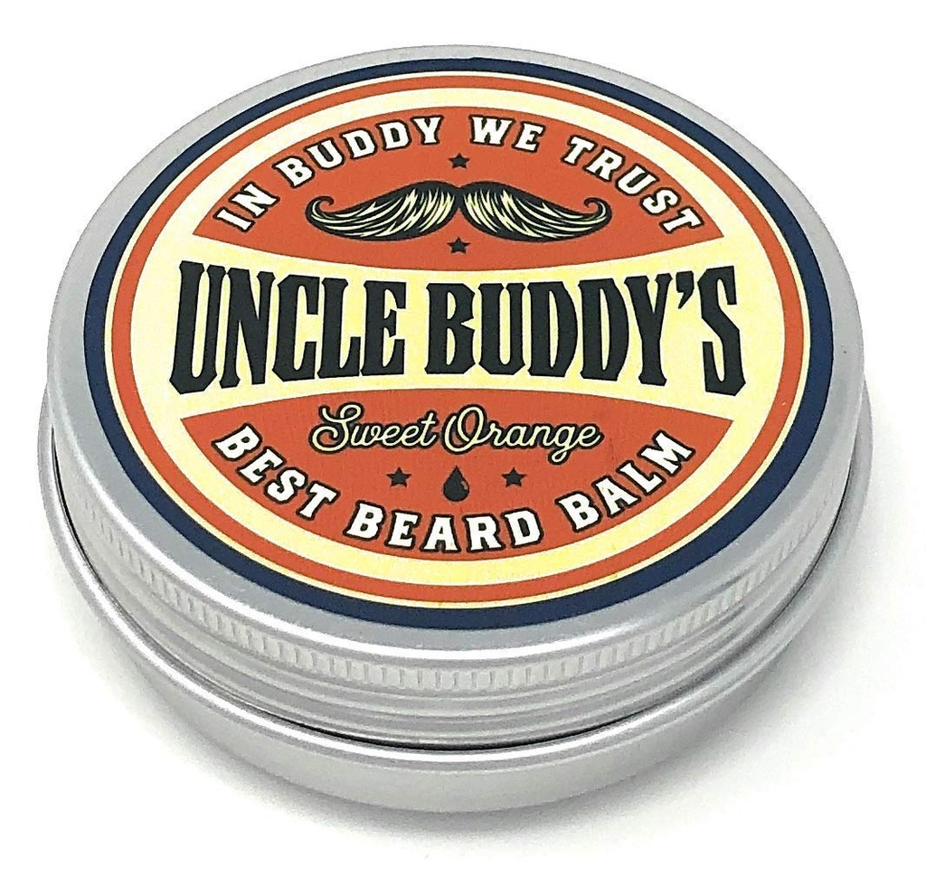 דוד הכתום המתוק הטוב ביותר של דוד באדי Beard Balm Leave-In Conditioner for Control and Style, מקדם צמיחה בריאה, 2 oz