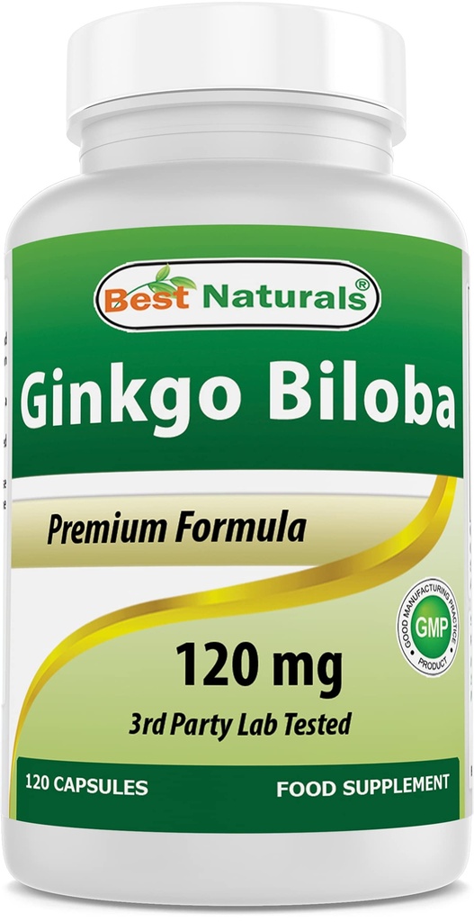 Best Naturals גינקו בילובה 120 מ"ג 120 קפסולות