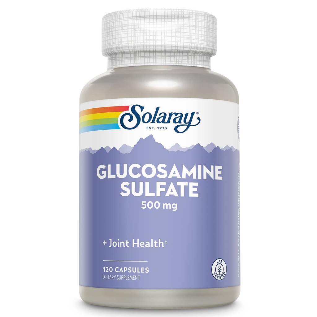 SOLAרי Glucosamine Sulfate 500 מ"ג בריא גמישות ותמיכה חוסן (60 משרת, 120 CT)
