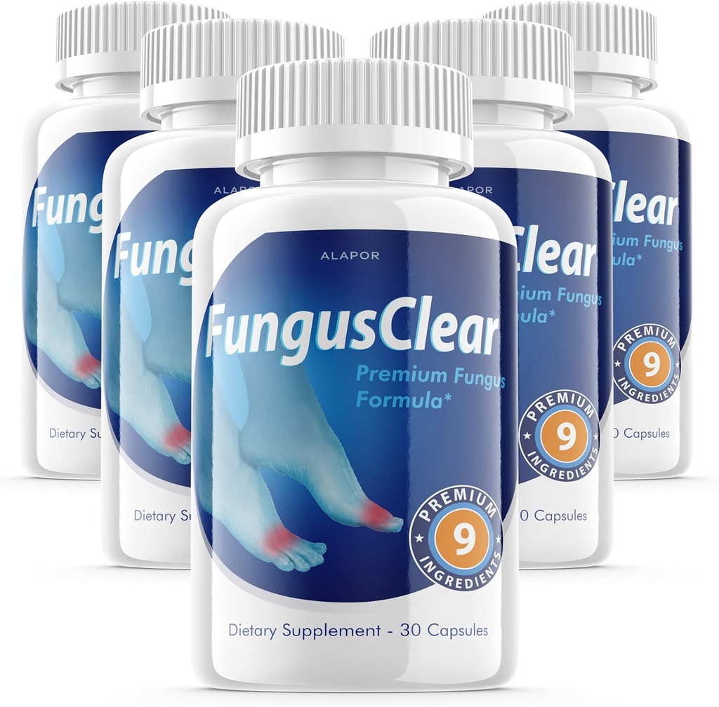 (5 Pack) Fungus Clear - Probiotic Fungus Clear Pills, Advance Formula Fungusclear כמוסות, Fungus Clear Max, עבור 150 ימים אספקה.
