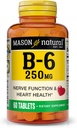 MASON NATURAL ויטמין B-6 250 מ"ג 60 TABS