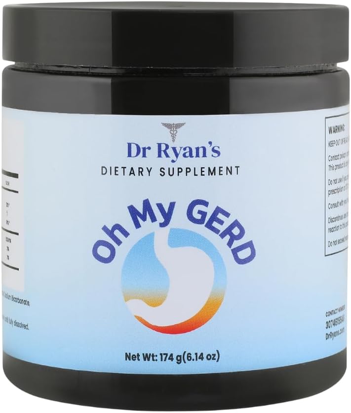 ד"ר ריאן - הו ה- GERD שלי - עבור Acid Reflux, GERD, Heartburn, Indigestion & More - אוראלי, קוגניטיבי &ive Support - Neutralize Stomach Acid - Dietary Supplement - Natural Antacid Tablet אלטרנטיבי אלטרנטיבי