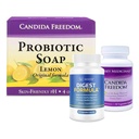 MASSE Dietary תוסף עבור תזונה נכונה - Probiotic Balance & Recovery Formula ו Probiotic Lemon Body Soap