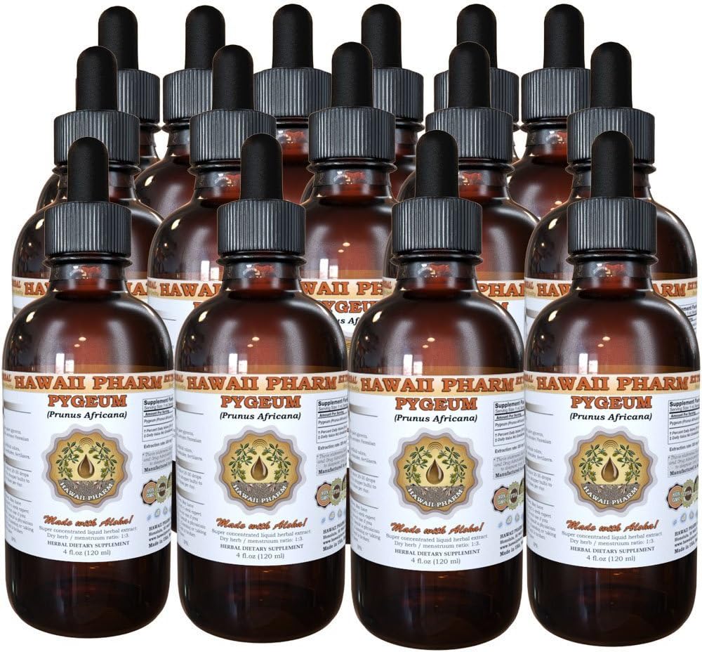 חילוף נוזלי Pygeum, Pygeum (Pygeum Africanum) Tincture, תוסף צמחי, הוואי Pharm, Made בארה"ב, 15x4 fl.oz