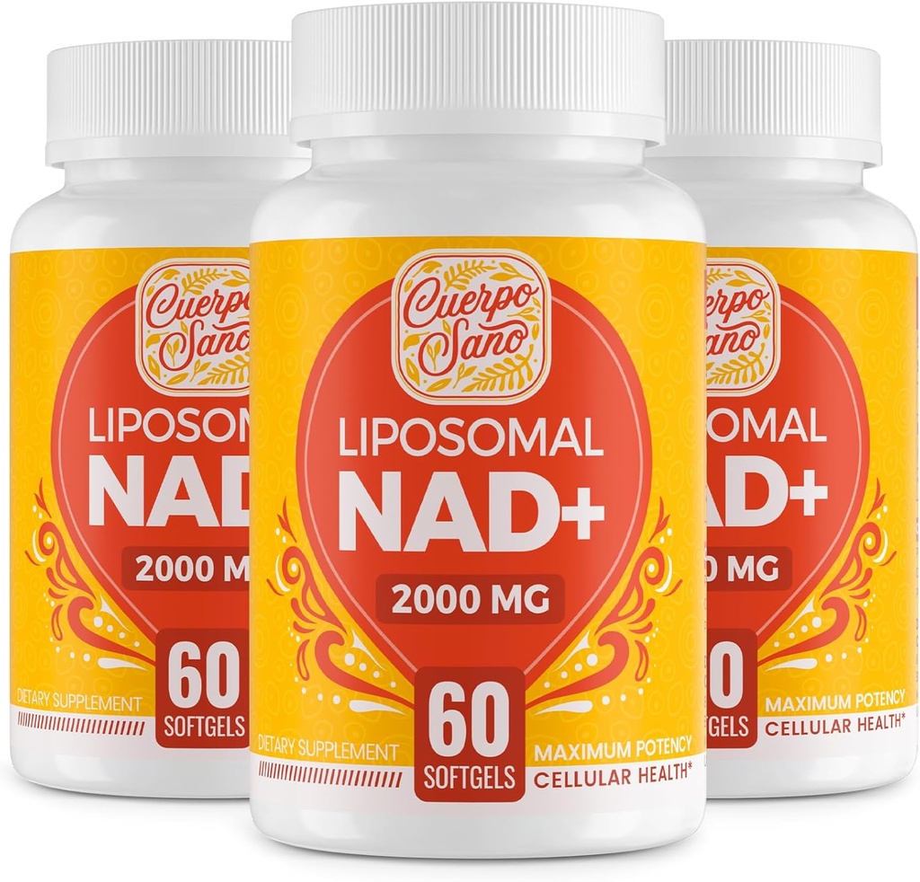 2000 MG NAD תוסף, Liposomal NAD+ עם Absorption גבוהה, יותר יעיל מאשר Nicotinamide Riboside, Pure & Plus Boosting תוסף, Aging Defense, Metabolism & cell, 180 רכות
