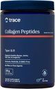 Trace מינרליםs Collagen Peptides - תמיכה בריאה העצם ושיתופית - תוספת קולג'ן עזרה חזקה שיער, ציפורניים ועור - אבקה תוספת תמיכה Gut Health - Unflavored, 286g (14 משרתים)