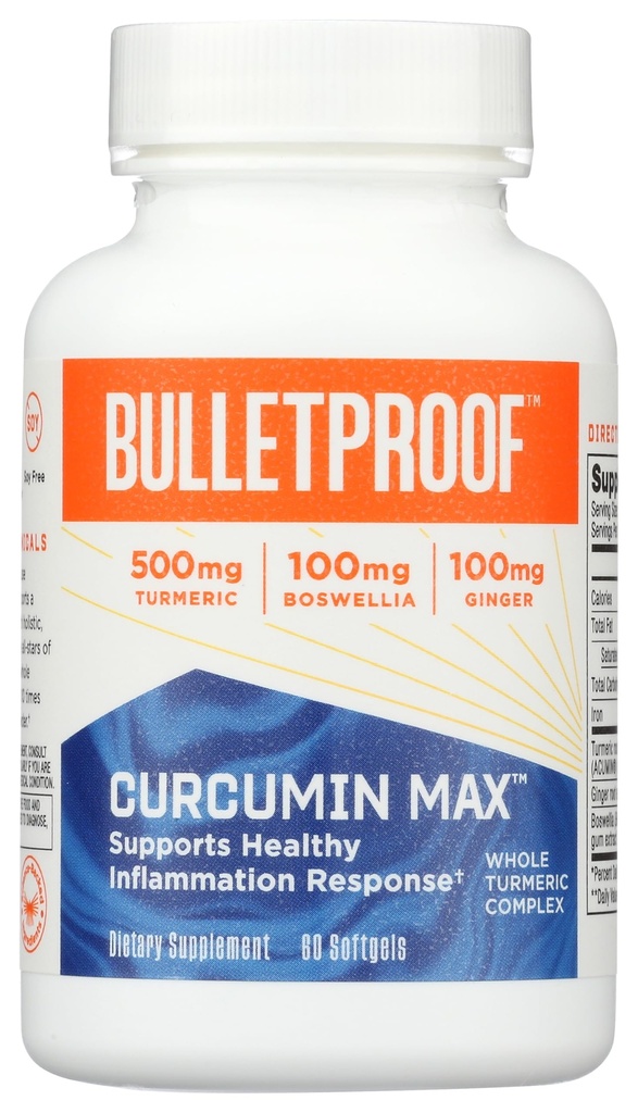 תככים עמידים על ידי Turmeric Curcumin Complex Inflammation Response Softgels, 60 Count, Keto תוסף תמיכה משותפת ו inflammation Support, Antioxidant Support, Packaging May Vary Vary
