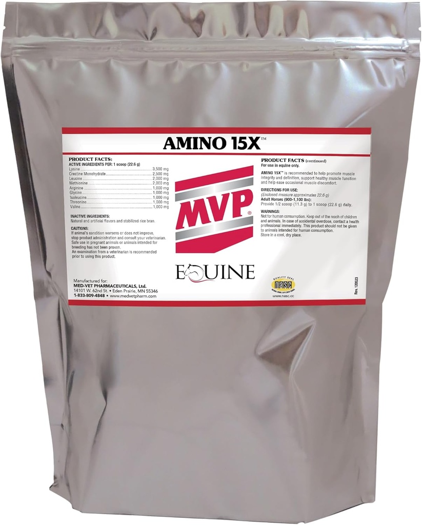 Amino 15X (6 lb) - מיומנויות שרירים בריאים, פיתוח ותיקון בסוסים