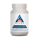 Ayush Herbs Curcumin 97% - תוספי Curcumin, Premium Turmeric Root תוסף, Curcuminoids עבור נשים וגברים, מבוגרים, Premium Joint Support, Power & Vitality - 90 קפסולות צמחוניות (1 Count)