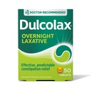 Dulcolax Stimulant Laxative Tablets, חיזוי ויעיל הקלה, Relieves Straining & Bloating, Bisacodyl 5 מ"ג, 50 Count